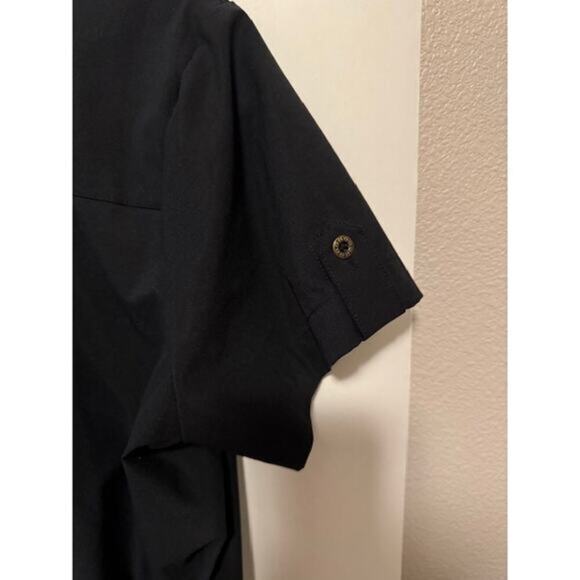 Sherpa Adventure Gear Black Cap Sleeve Button Up Dress Size Large - Picture 3 of 6